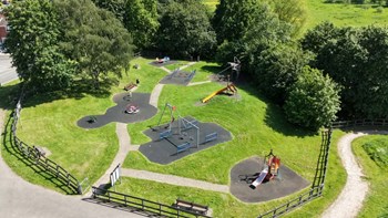 Brookhouse Road Park from Above