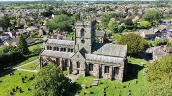 St Lawrence Church from Above