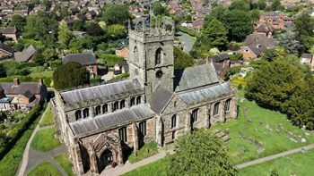 St Lawrence Church — Aerial View