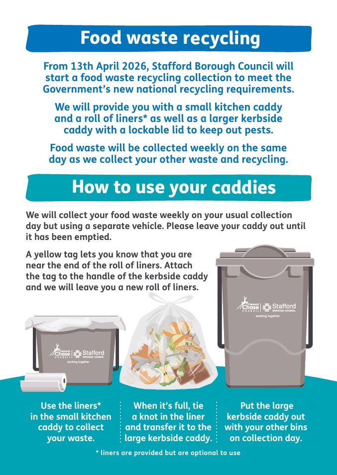 Stafford Borough Council PDF Screenshot Food Caddies