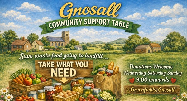 Gnosall Community Surplus Table